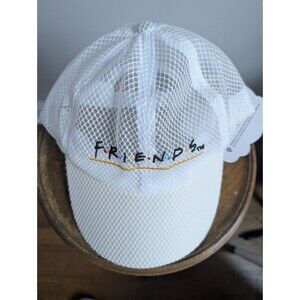 Friends Hat Snapback Mesh Trucker Hat White One Size Adjustable New With Tags